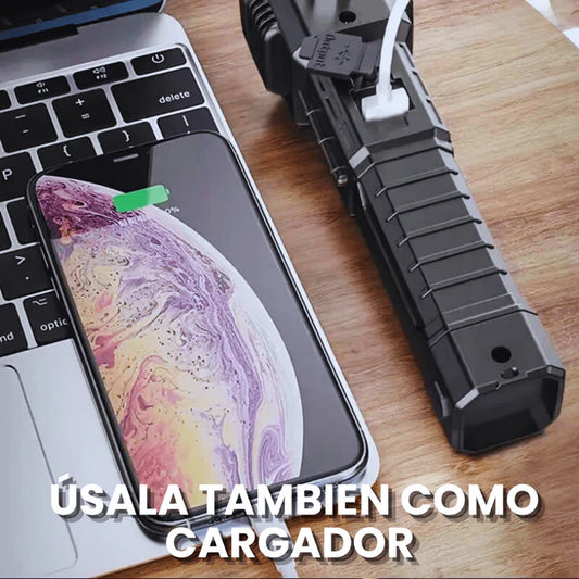 Linterna Multifuncional 4 En 1 Recargable