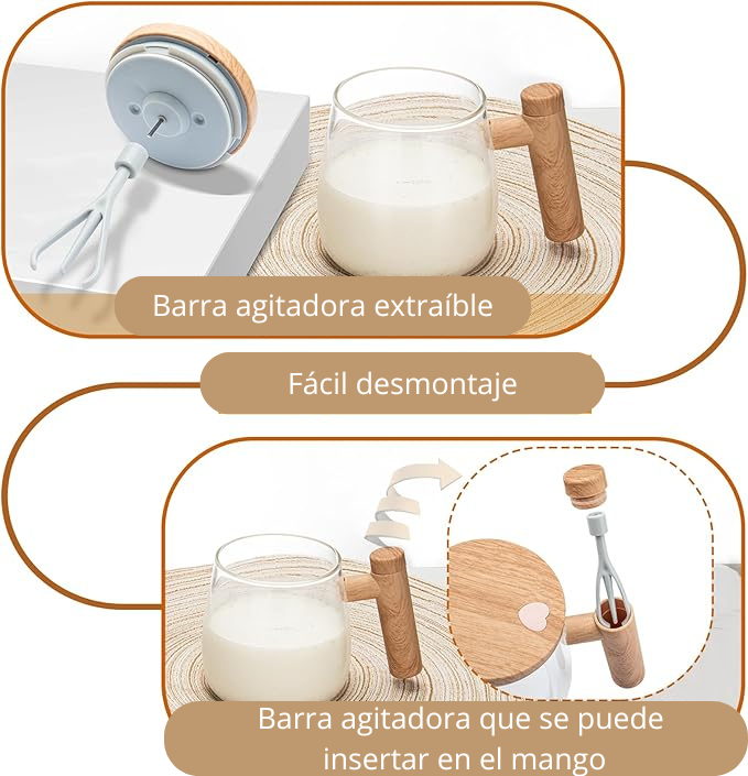 Taza Mug Con Mezclador Automatico