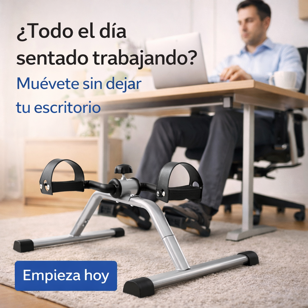 MoveFit® Mini Bicicleta Estática Pedales Portátil | Ejercitador de Manos y Pies