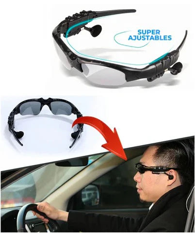LENTES DE SOL CON AUDIFONOS BLUETOOTH 5.0 INALAMBRICO - PREMIUM "😎 Escucha música sin usar audífonos"