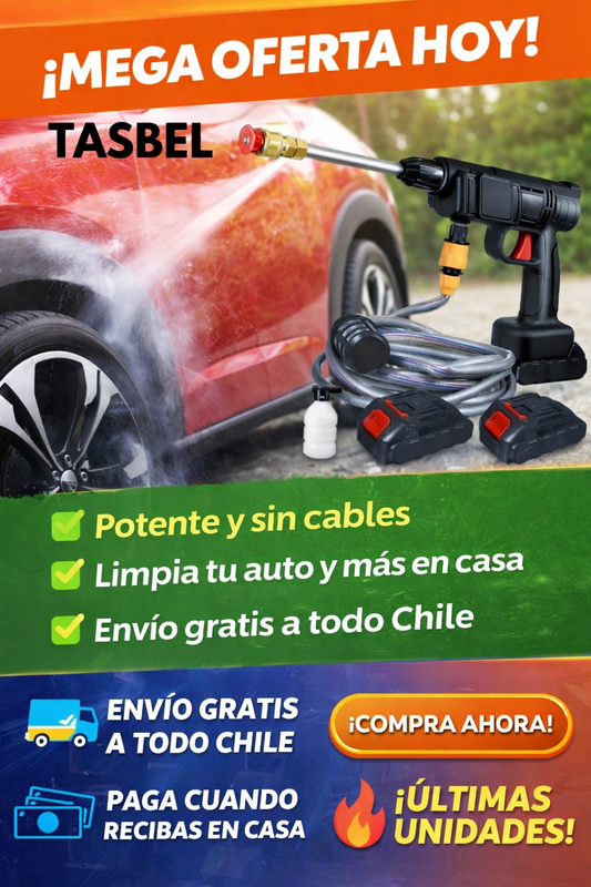 Hidrolavadora con dos baterías